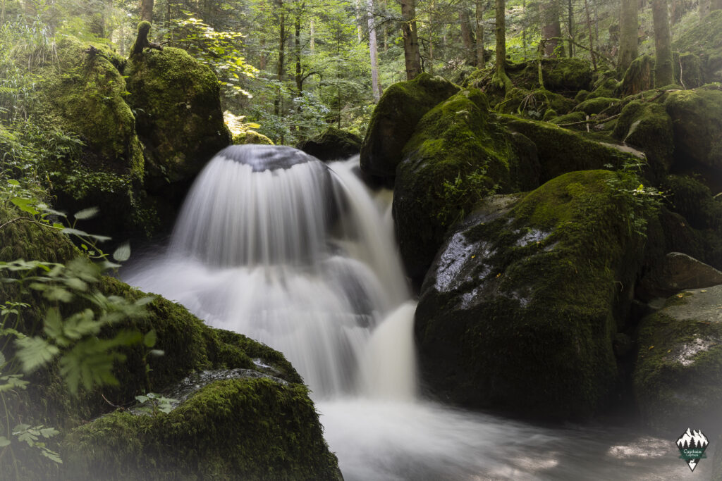 Picture of a pool in Teichschlucht, Black Wood Forest with cascading of waterfall
